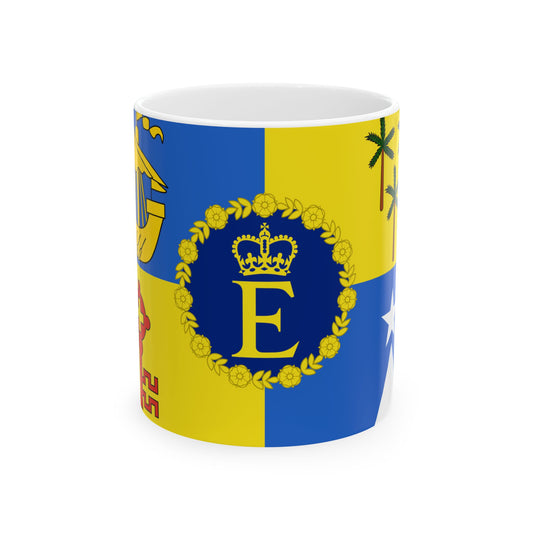 Royal Standard of Mauritius 1972-1992 (Mauritius) White Coffee Mug-11oz-Go Mug Yourself