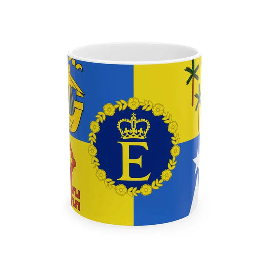 Royal Standard of Mauritius 1972-1992 (Mauritius) White Coffee Mug 11oz - Go Mug Yourself