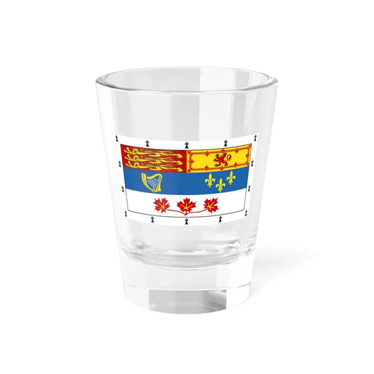 Royal Standard of members of the Canadian Royal Family 1-2 (Canada) Shot Glass 1.5oz 1.5oz - Go Mug Yourself