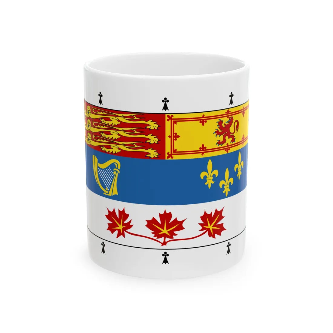 Royal Standard of members of the Canadian Royal Family 1-2 (Canada) White Coffee Mug 11oz - Go Mug Yourself