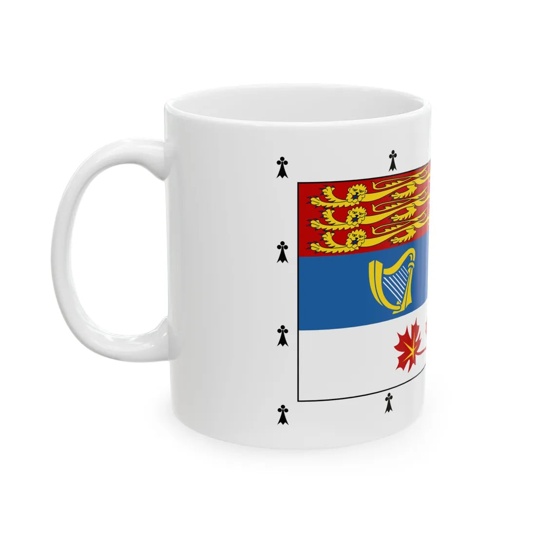 Royal Standard of members of the Canadian Royal Family 1-2 (Canada) White Coffee Mug - Go Mug Yourself