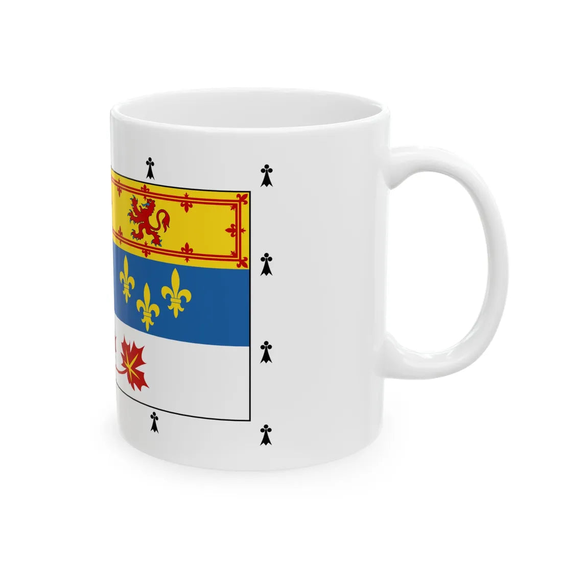 Royal Standard of members of the Canadian Royal Family 1-2 (Canada) White Coffee Mug - Go Mug Yourself