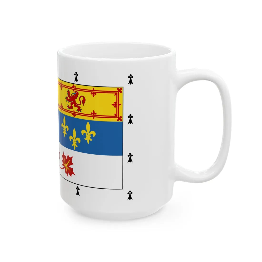 Royal Standard of members of the Canadian Royal Family 1-2 (Canada) White Coffee Mug - Go Mug Yourself