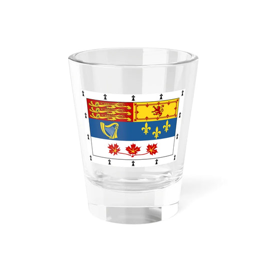 Royal Standard of members of the Canadian Royal Family (Canada) Shot Glass 1.5oz 1.5oz - Go Mug Yourself