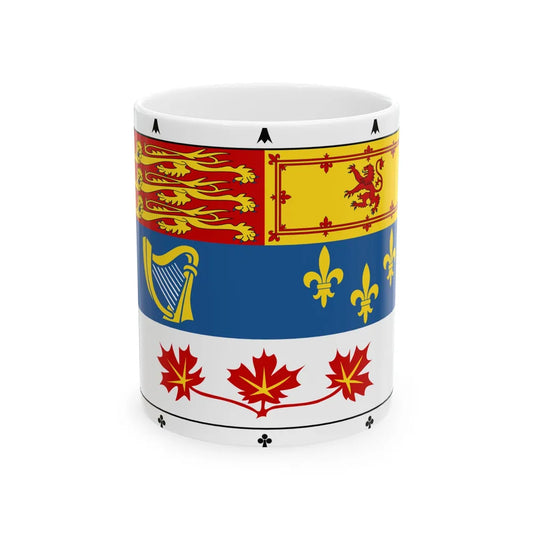 Royal Standard of members of the Canadian Royal Family (Canada) White Coffee Mug 11oz - Go Mug Yourself