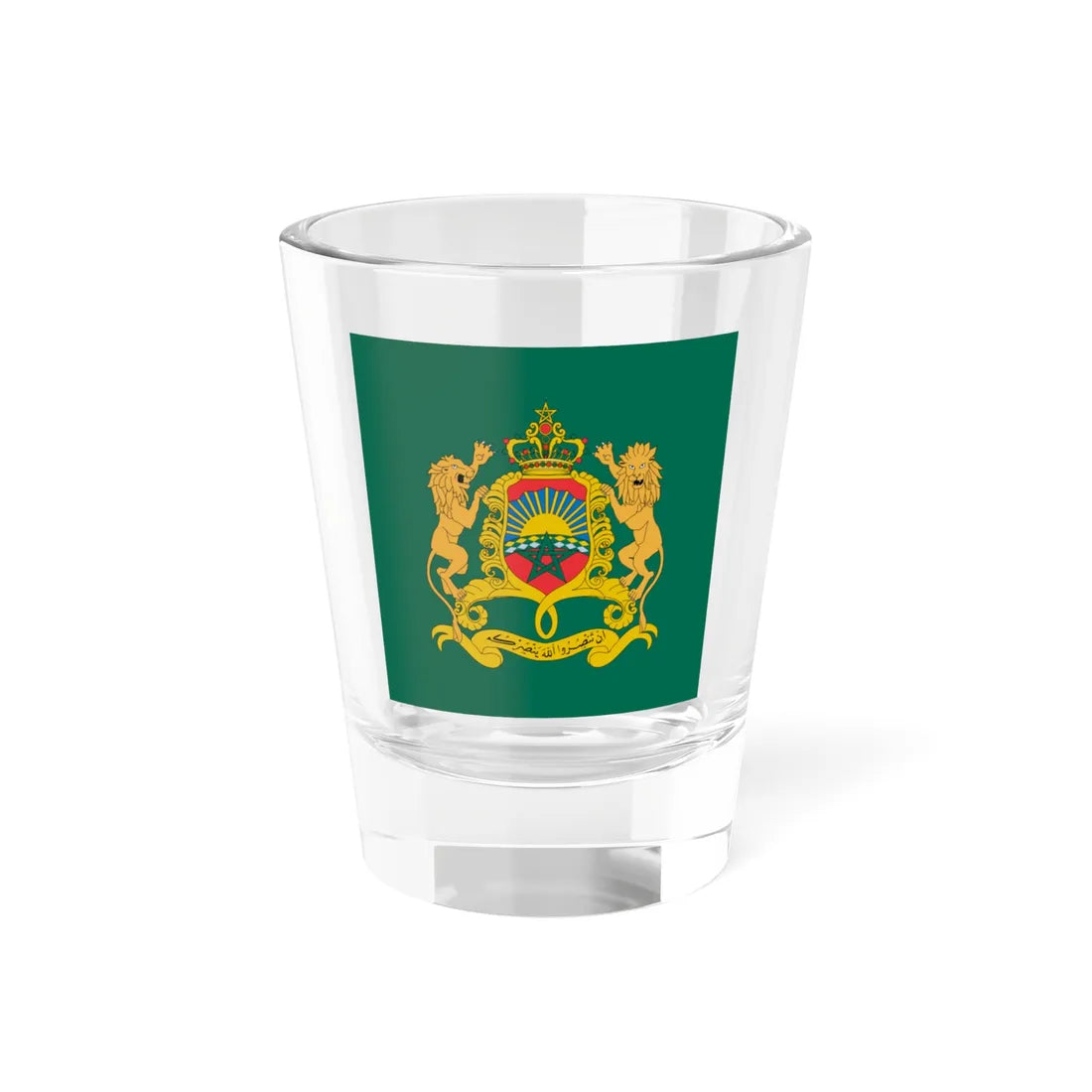 Royal standard of Morocco (Morocco) Shot Glass 1.5oz 1.5oz - Go Mug Yourself