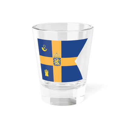 Royal Standard of Máxima of Orange-Nassau (Netherlands) Shot Glass 1.5oz 1.5oz - Go Mug Yourself