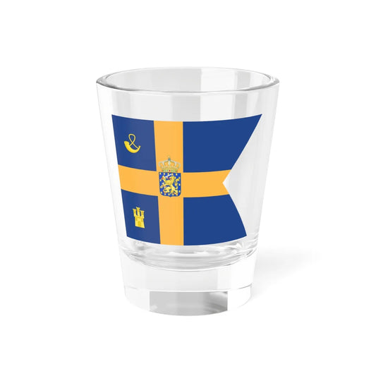 Royal Standard of Máxima of Orange-Nassau (Netherlands) Shot Glass 1.5oz 1.5oz - Go Mug Yourself
