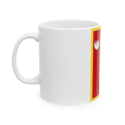 Royal standard of Nepal circa 1969 (Nepal) White Coffee Mug - Go Mug Yourself