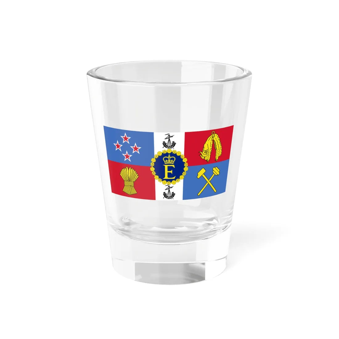 Royal Standard of New Zealand 1962-2022 (New Zealand) Shot Glass 1.5oz 1.5oz - Go Mug Yourself