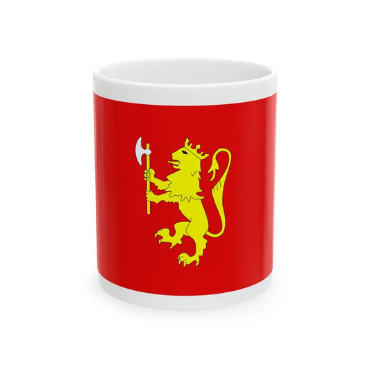 Royal Standard of Norway as of 19 July 2009 (Norway) White Coffee Mug 11oz - Go Mug Yourself