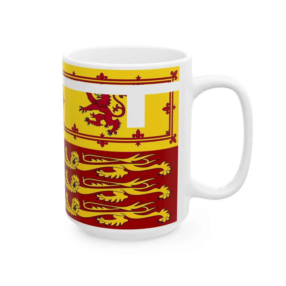 Royal Standard of Prince Andrew Duke of York (Canada) White Coffee Mug - Go Mug Yourself