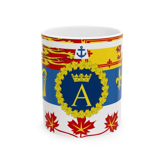 Royal Standard of Prince Andrew Duke of York in Canada (Canada) White Coffee Mug 11oz - Go Mug Yourself