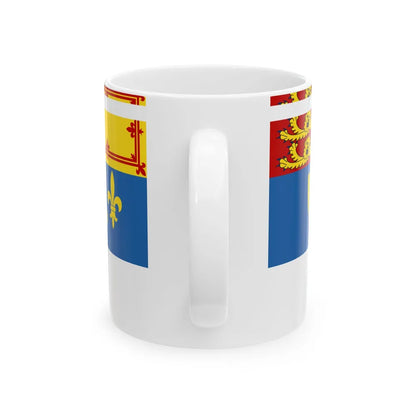 Royal Standard of Prince Andrew Duke of York in Canada (Canada) White Coffee Mug - Go Mug Yourself