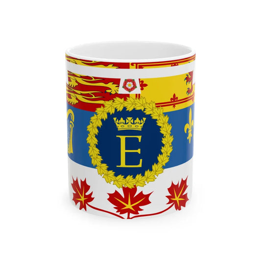 Royal Standard of Prince Edward Duke of Edinburgh in Canada (Canada) White Coffee Mug 11oz - Go Mug Yourself