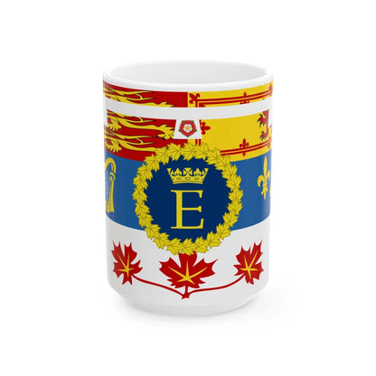 Royal Standard of Prince Edward Duke of Edinburgh in Canada (Canada) White Coffee Mug 15oz - Go Mug Yourself