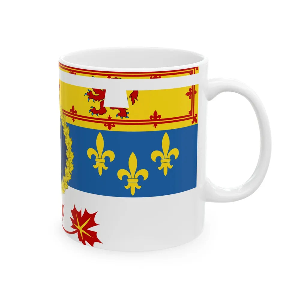 Royal Standard of Prince Edward Duke of Edinburgh in Canada (Canada) White Coffee Mug - Go Mug Yourself