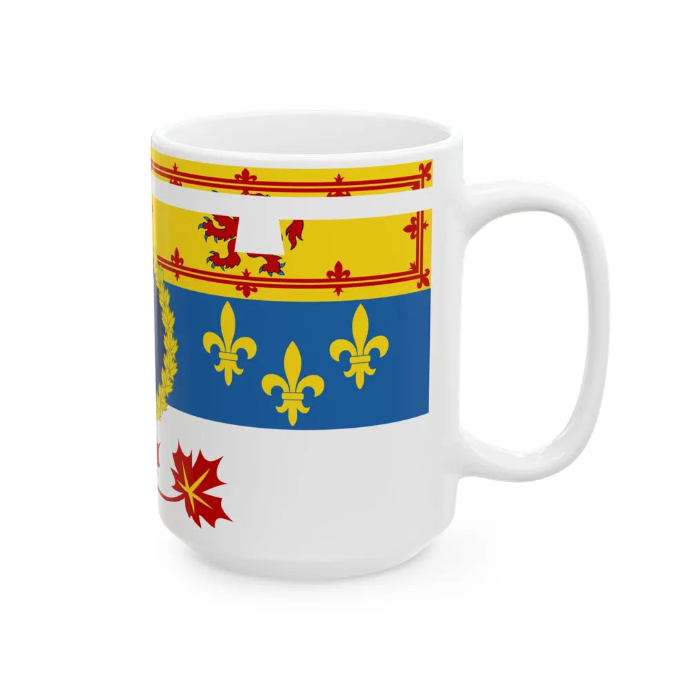 Royal Standard of Prince Edward Duke of Edinburgh in Canada (Canada) White Coffee Mug - Go Mug Yourself