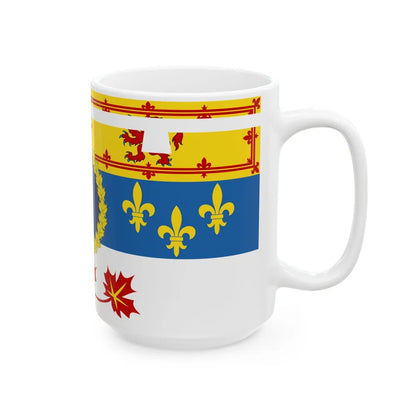 Royal Standard of Prince Edward Duke of Edinburgh in Canada (Canada) White Coffee Mug - Go Mug Yourself