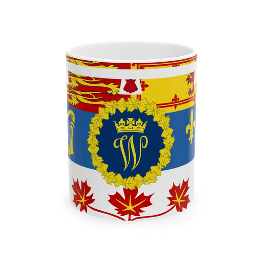 Royal Standard of Prince William in Canada 2011-2022 (Canada) White Coffee Mug 11oz - Go Mug Yourself