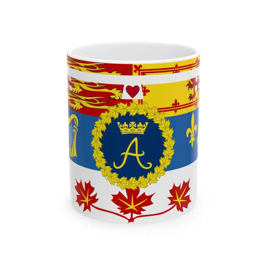 Royal Standard of Princess Anne Princess Royal in Canada (Canada) White Coffee Mug 11oz - Go Mug Yourself