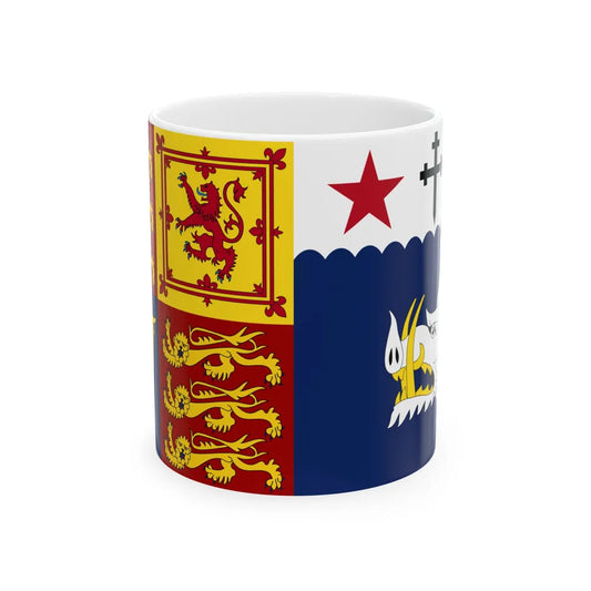 Royal Standard of Queen Camilla (Canada) White Coffee Mug 11oz - Go Mug Yourself