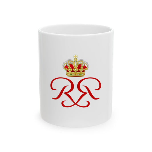 Royal Standard of Rainier III of Monaco (Monaco) White Coffee Mug-11oz-Go Mug Yourself