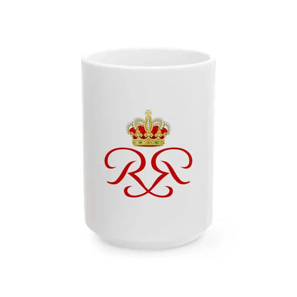 Royal Standard of Rainier III of Monaco (Monaco) White Coffee Mug 15oz - Go Mug Yourself