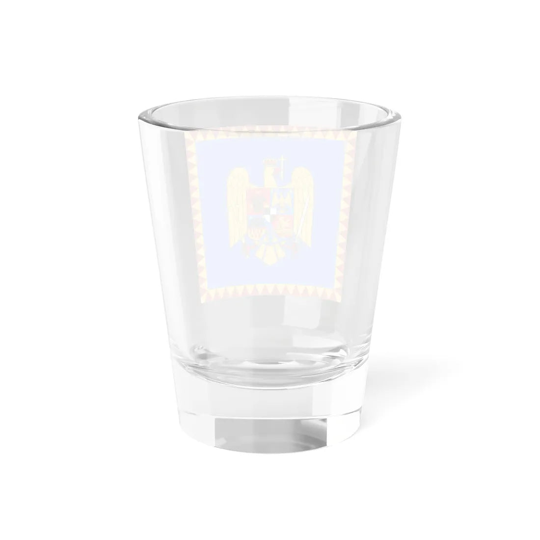 Royal standard of Romania Crown Prince 1922 model (Oman) Shot Glass 1.5oz - Go Mug Yourself