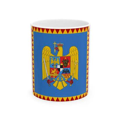 Royal standard of Romania Crown Prince 1922 model (Oman) White Coffee Mug 11oz - Go Mug Yourself