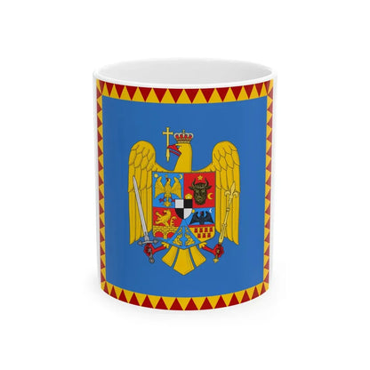 Royal standard of Romania Crown Prince 1922 model (Oman) White Coffee Mug 11oz - Go Mug Yourself