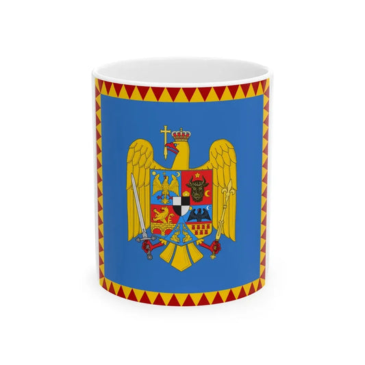 Royal standard of Romania Crown Prince 1922 model (Oman) White Coffee Mug 11oz - Go Mug Yourself