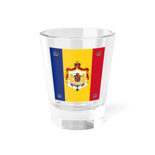 Royal standard of Romania King 1881 model (Oman) Shot Glass 1.5oz 1.5oz - Go Mug Yourself