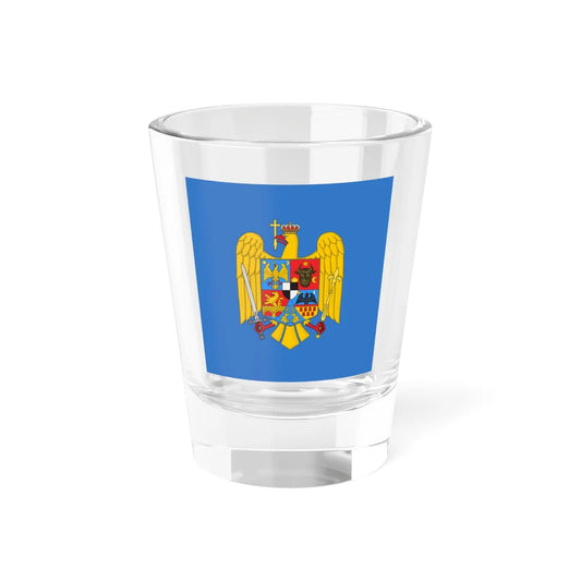 Royal standard of Romania Prince 1922 model (Oman) Shot Glass 1.5oz 1.5oz - Go Mug Yourself