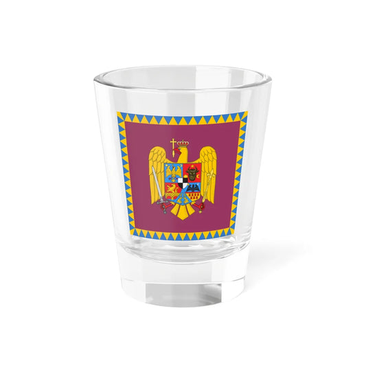 Royal standard of Romania Queen 1922 model (Oman) Shot Glass 1.5oz 1.5oz - Go Mug Yourself