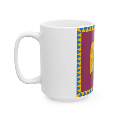 Royal standard of Romania Queen 1922 model (Oman) White Coffee Mug - Go Mug Yourself