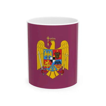 Royal standard of Romania Queen Mother 1941 model (Oman) White Coffee Mug 11oz - Go Mug Yourself