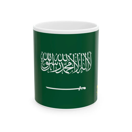 Royal Standard of Saudi Arabia (Saudi Arabia) White Coffee Mug 11oz - Go Mug Yourself