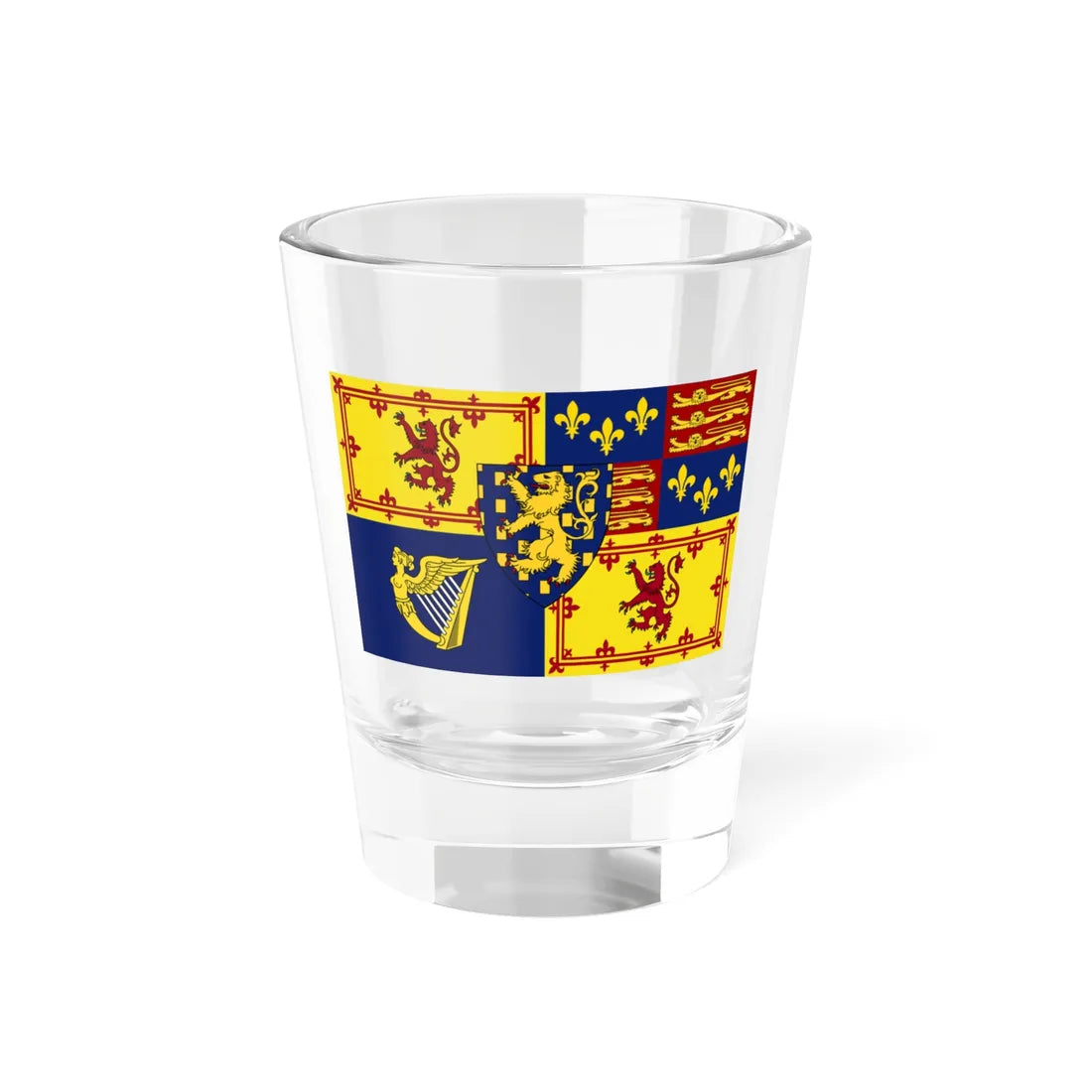 Royal Standard of Scotland 1689-1702 (Scotland) Shot Glass 1.5oz 1.5oz - Go Mug Yourself