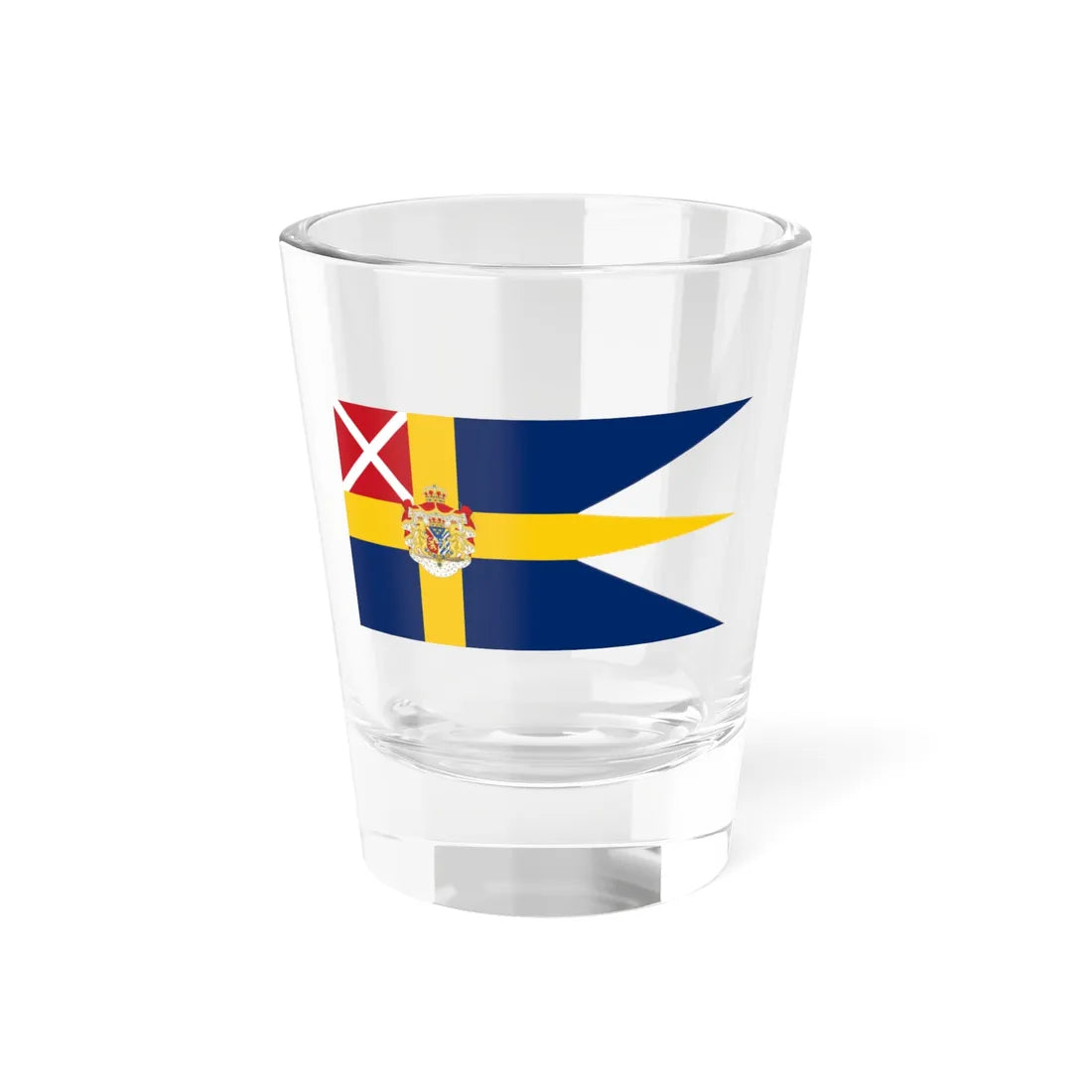 Royal Standard of Sweden and Norway 1815-1844 (Estonia) Shot Glass 1.5oz 1.5oz - Go Mug Yourself