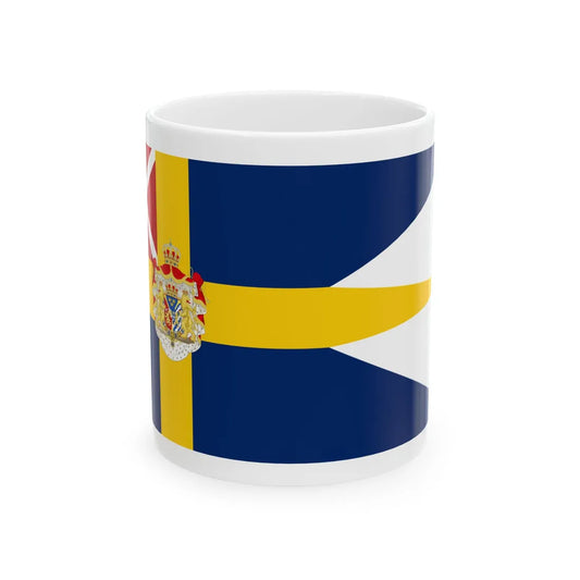 Royal Standard of Sweden and Norway 1815-1844 (Estonia) White Coffee Mug 11oz - Go Mug Yourself