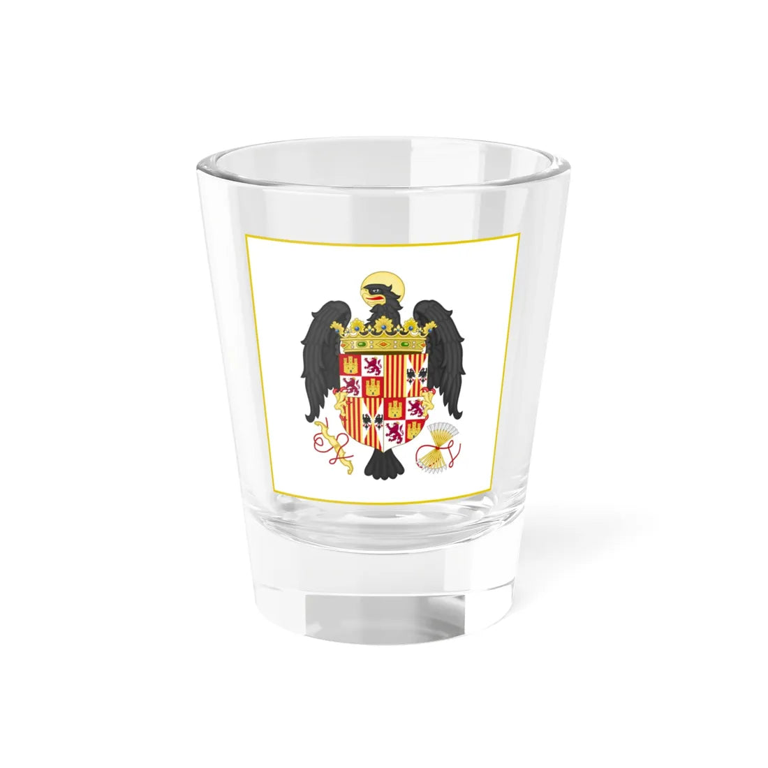 Royal Standard of the Catholic Monarchs 1475-1492 (Spain) Shot Glass 1.5oz 1.5oz - Go Mug Yourself