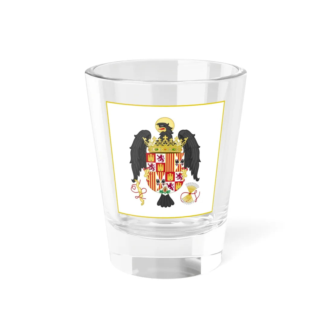 Royal Standard of the Catholic Monarchs 1492-1506 (Spain) Shot Glass 1.5oz 1.5oz - Go Mug Yourself