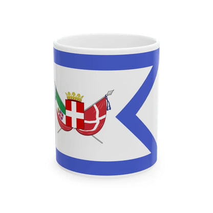 Royal Standard of the Crown Prince of Italy 1861-1880 (Italy) White Coffee Mug 11oz - Go Mug Yourself