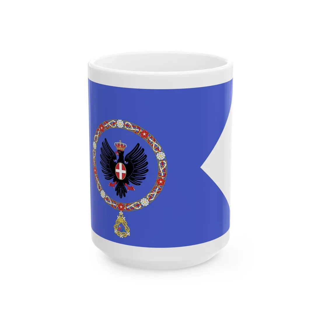 Royal Standard of the Crown Prince of Italy 1880-1946 (Italy) White Coffee Mug 15oz - Go Mug Yourself