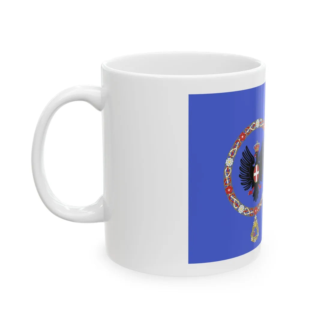 Royal Standard of the Crown Prince of Italy 1880-1946 (Italy) White Coffee Mug - Go Mug Yourself
