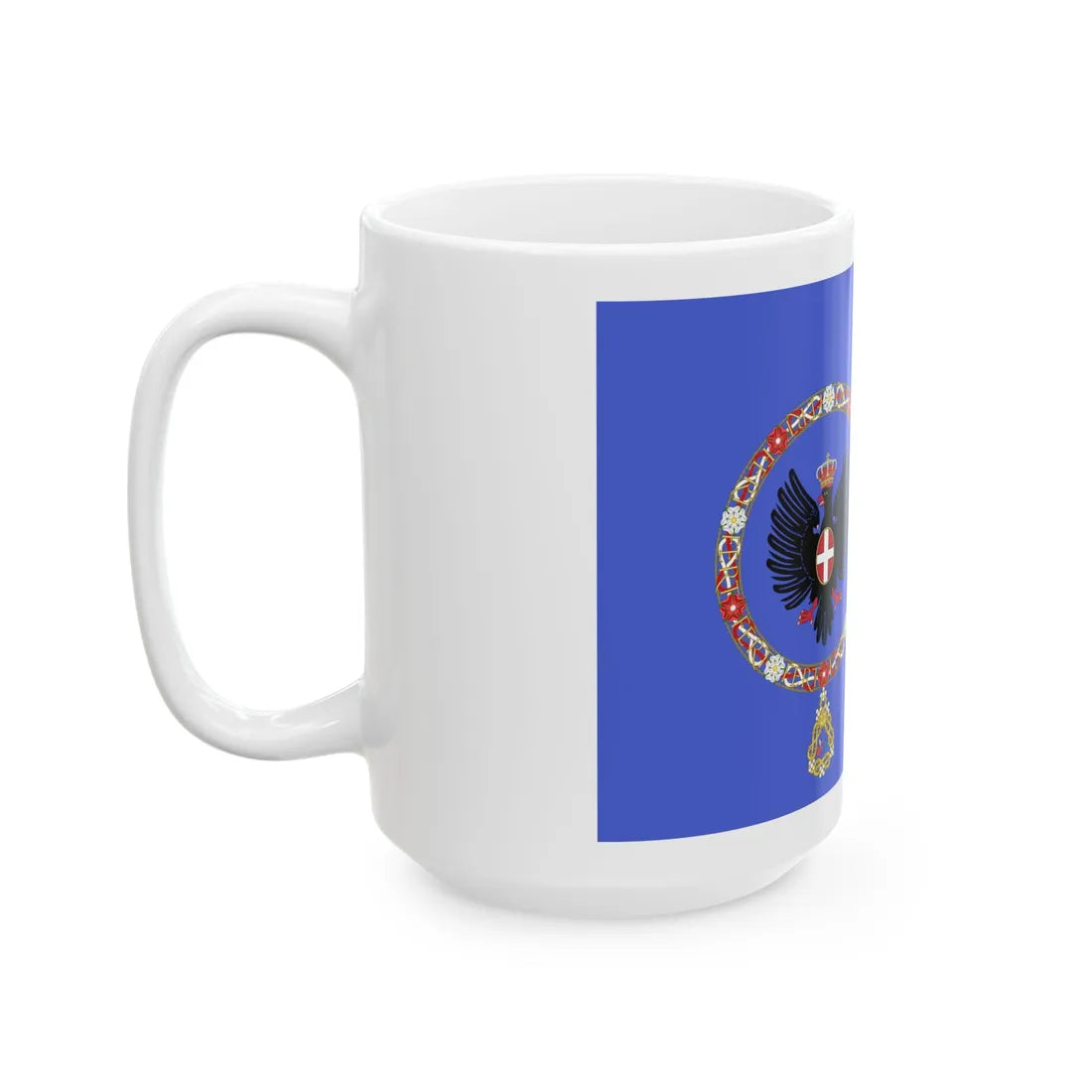 Royal Standard of the Crown Prince of Italy 1880-1946 (Italy) White Coffee Mug - Go Mug Yourself