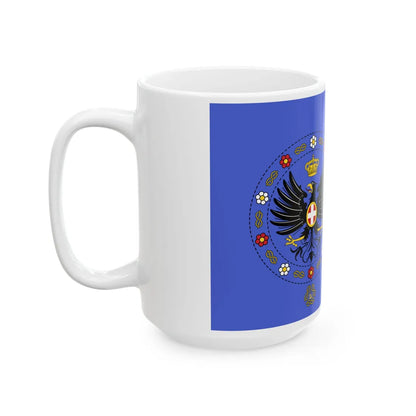 Royal Standard of the Crown Prince of Italy 1880-1946 variant (Italy) White Coffee Mug - Go Mug Yourself