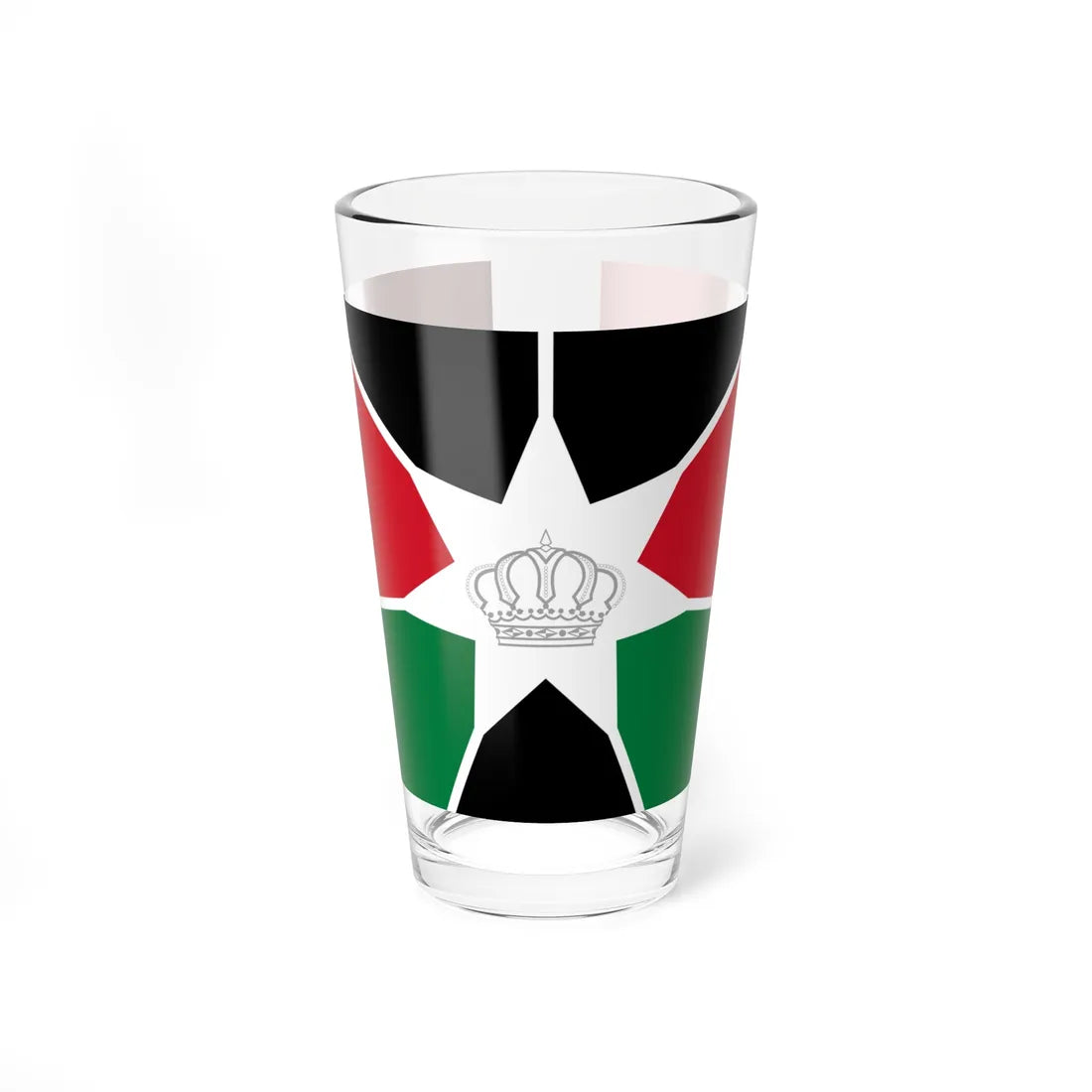 Royal Standard of the Crown Prince of Jordan (Jordan) Pint Glass 16oz 16oz - Go Mug Yourself