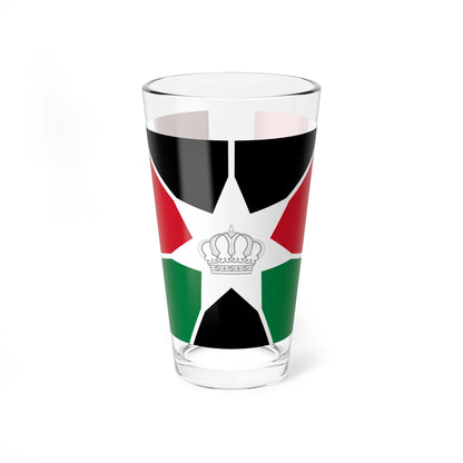 Royal Standard of the Crown Prince of Jordan (Jordan) Pint Glass 16oz 16oz - Go Mug Yourself